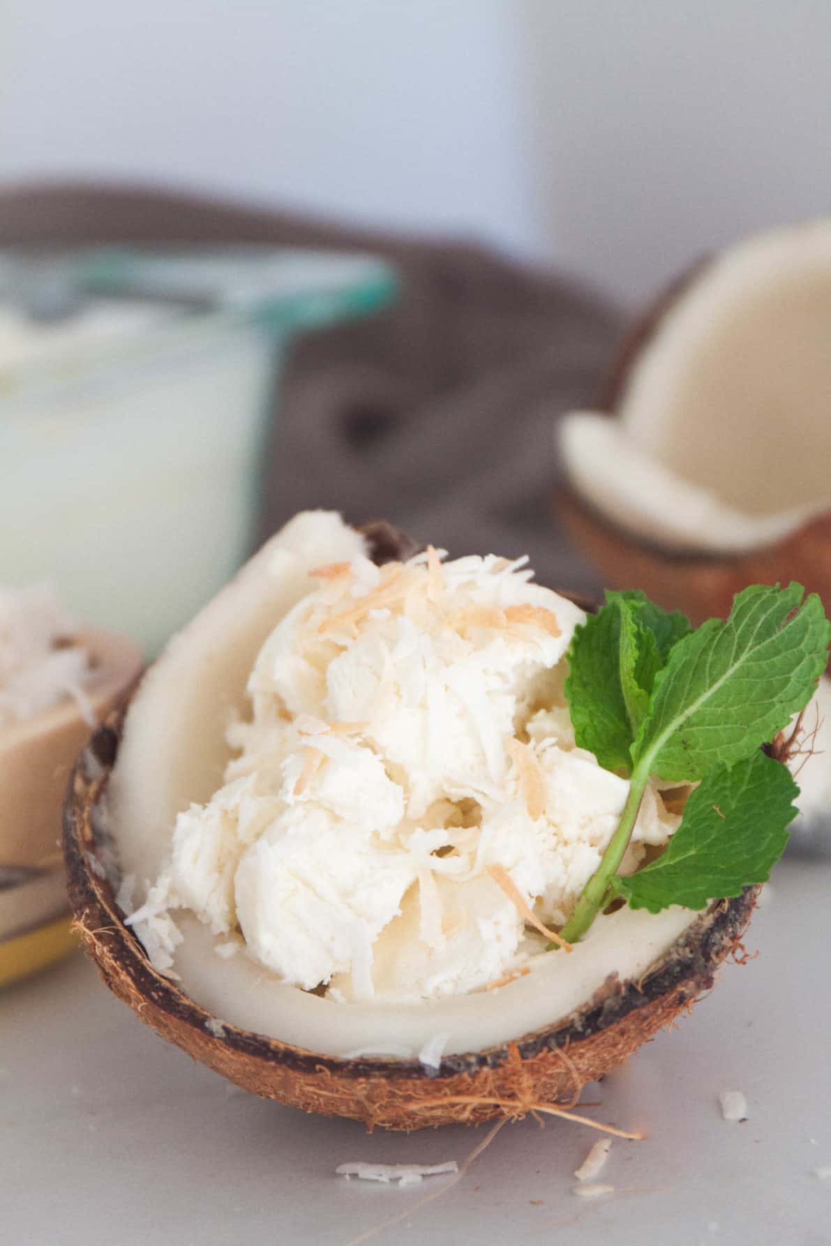 No Churn Creamy Coconut Ice Cream - Sweet, creamy, coconutty. This no churn coconut ice cream is simply delightful and is a cinch to make. And you don't even need to have an ice cream maker! | wanderzestblog.com