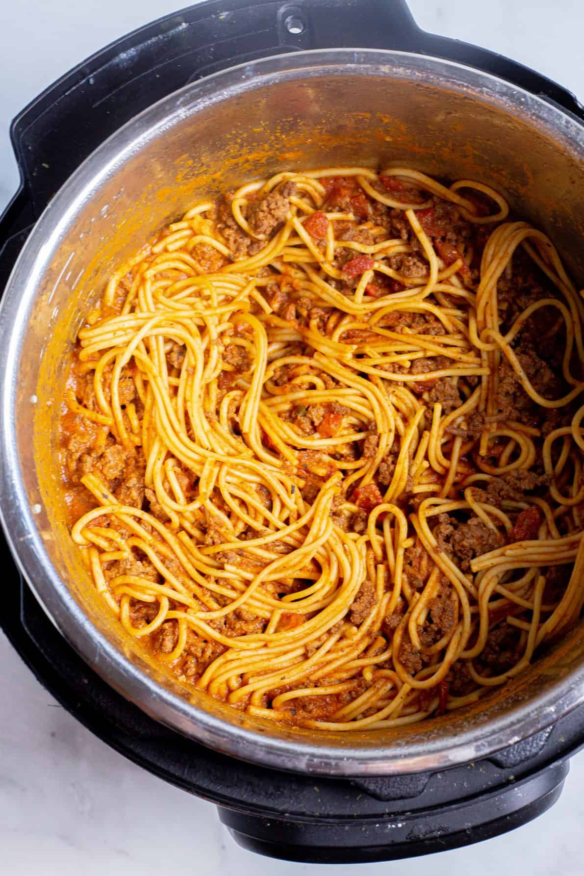 Instant Pot Spaghetti | Wanderzest