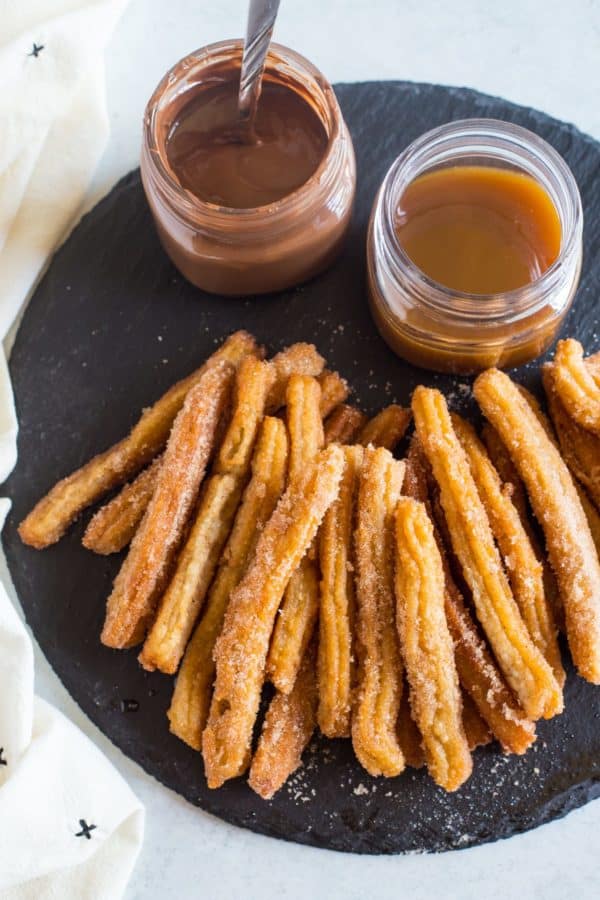 Homemade Churros Recipe with Dipping Sauces | Wanderzest